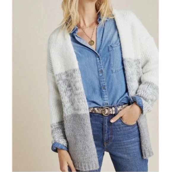 Anthropologie Vera Colorblock Cardigan - Picture 6 of 12
